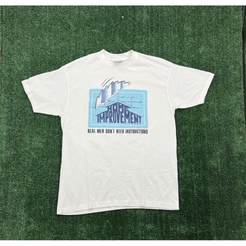 VTG 90s Stanley Desantis Home Improvement TV Show Promo White T-Shirt Mens XL
